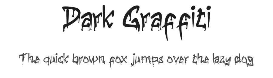 Dark Graffiti by Satire Artwork — Script Handwritten Font