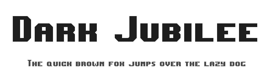 Dark Jubilee by Staffan Vilcans — Sans Serif Font — preview 1