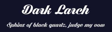 Dark Larch by Måns Grebäck — Script Handwritten Font — thumbnail 2
