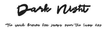 Dark Night by Muharima Rasyid — Script Handwritten Font — thumbnail 1