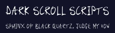 Dark Scroll Scripts by Hawtpixel — Script Handwritten Font — thumbnail 2