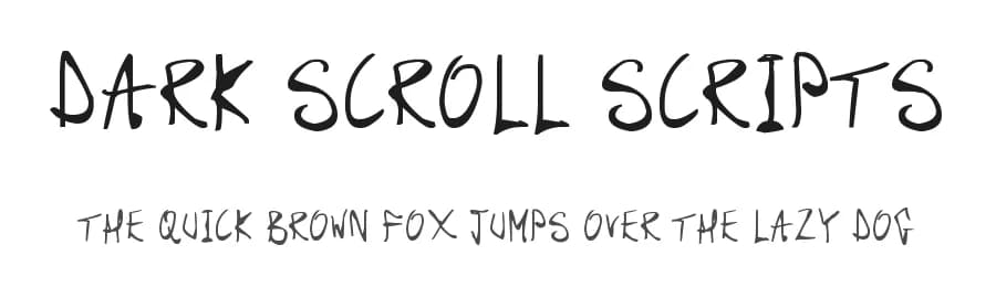 Dark Scroll Scripts by Hawtpixel — Script Handwritten Font