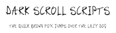 Dark Scroll Scripts by Hawtpixel — Script Handwritten Font — thumbnail 1