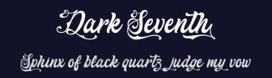 Dark Seventh by Typhoon Type - Suthi Srisopha — Script Handwritten Font — thumbnail 2