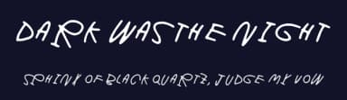 Dark was the night by Juha Korhonen — Script Handwritten Font — thumbnail 2