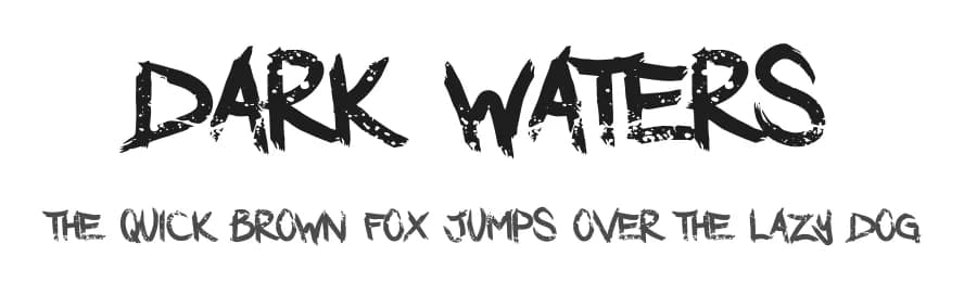 Dark Waters by Murder Fonts — Script Handwritten Font