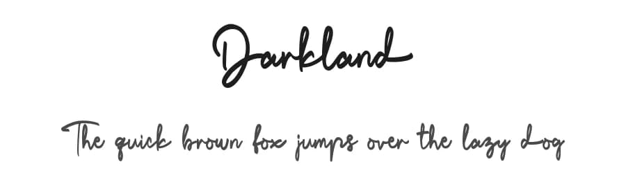 Darkland by DDLab — Script Handwritten Font — preview 1