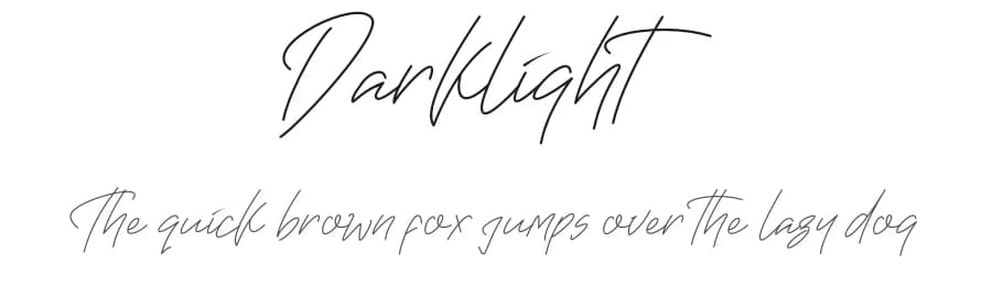 Darklight by AV Type — Script Handwritten Font