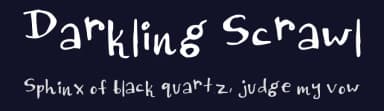 Darkling Scrawl by Ruth A — Script Handwritten Font — thumbnail 2