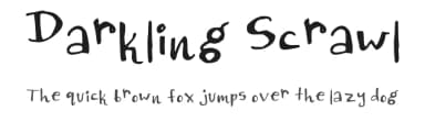 Darkling Scrawl by Ruth A — Script Handwritten Font — thumbnail 1