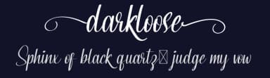 Darkloose by Calligraphy Fonts — Script Handwritten Font — thumbnail 2