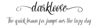 Darkloose by Calligraphy Fonts — Script Handwritten Font — thumbnail 1