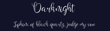 Darknight by Kateeng Ciu — Script Handwritten Font — thumbnail 2