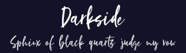 Darkside by Beningtype by. Letteratom — Script Handwritten Font — thumbnail 2