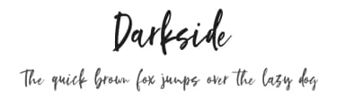 Darkside by Beningtype by. Letteratom — Script Handwritten Font — thumbnail 1