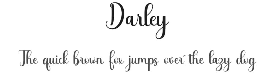 Darley by Makashi — Script Handwritten Font