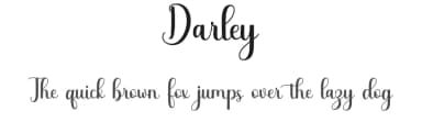 Darley by Makashi — Script Handwritten Font — thumbnail 1