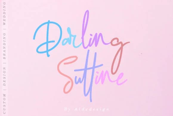 Darling Suttine Font by aldedesign — Script Handwritten Font