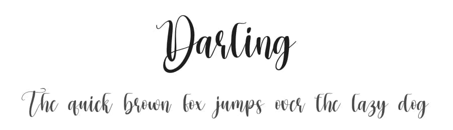 Darling by Scratchones — Script Handwritten Font