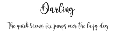 Darling by Kateeng Ciu — Script Handwritten Font — thumbnail 1