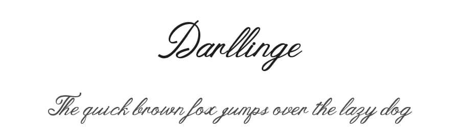 Darllinge by zainstudio — Script Handwritten Font