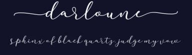 Darloune by WDfont — Script Handwritten Font — thumbnail 2