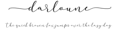 Darloune by WDfont — Script Handwritten Font — thumbnail 1