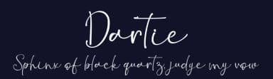 Dartie by Alif Ryan Zulfikar — Script Handwritten Font — thumbnail 2
