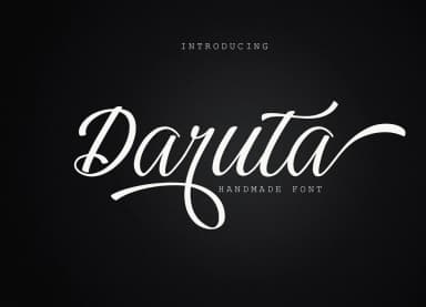 Daruta Font by No Gravity Type — Script Handwritten Font — thumbnail 1