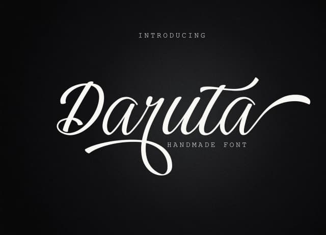 Daruta Font by No Gravity Type — Script Handwritten Font