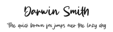 Darwin Smith by MJType — Script Handwritten Font — thumbnail 1