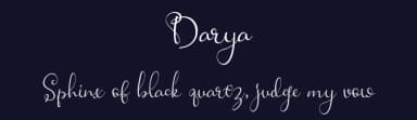 Darya by Fonteca.com — Script Handwritten Font — thumbnail 2