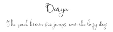 Darya by Fonteca.com — Script Handwritten Font — thumbnail 1