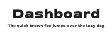 Dashboard by MagicType — Sans Serif Font — thumbnail 1