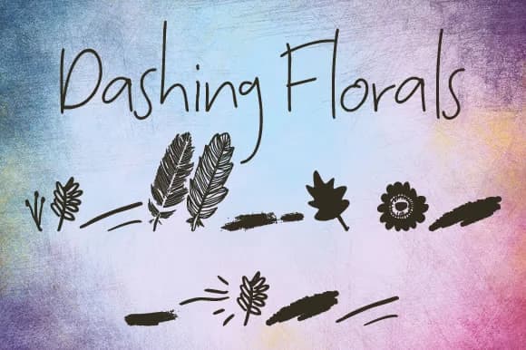 Dashing Florals Font by Creativeqube Design — Script Handwritten Font