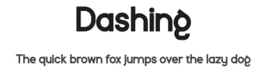 Dashing by twinletter — Sans Serif Font — thumbnail 1