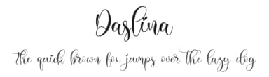 Daslina by NanaNissa — Script Handwritten Font — thumbnail 1