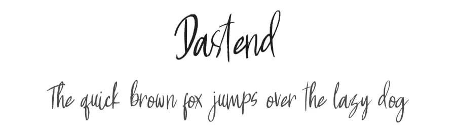 Dastend by Creatype Studio — Script Handwritten Font