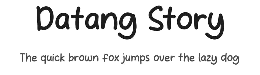 Datang Story by Khurasan — Script Handwritten Font