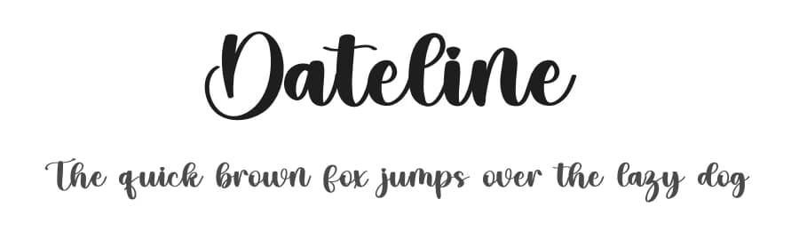 Dateline by Inermedia Studio — Script Handwritten Font