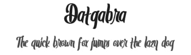 Datgabra by Riki — Script Handwritten Font — thumbnail 1