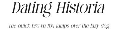 Dating Historia by ToniStudio — Serif Font — thumbnail 1