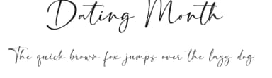 Dating Month by Sronstudio — Script Handwritten Font — thumbnail 1