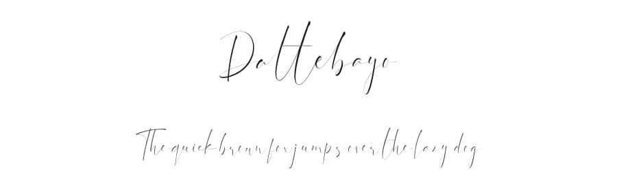 Dattebayo by Vstrd Typeworks — Script Handwritten Font