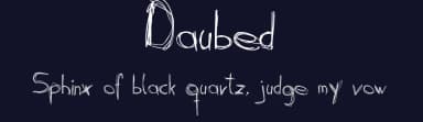 Daubed by Hans Wurst — Script Handwritten Font — thumbnail 2