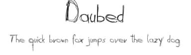 Daubed by Hans Wurst — Script Handwritten Font — thumbnail 1