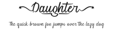 Daughter by Calligraphy Fonts — Script Handwritten Font — thumbnail 1