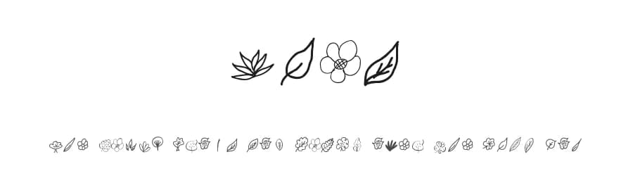 Daun by Werdi Nur — Dingbats Font