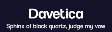 Davetica by Almaz Studio — Sans Serif Font — thumbnail 2