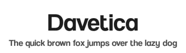 Davetica by Almaz Studio — Sans Serif Font — thumbnail 1